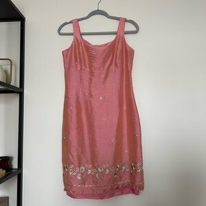 Pink silk Ann Taylor dress